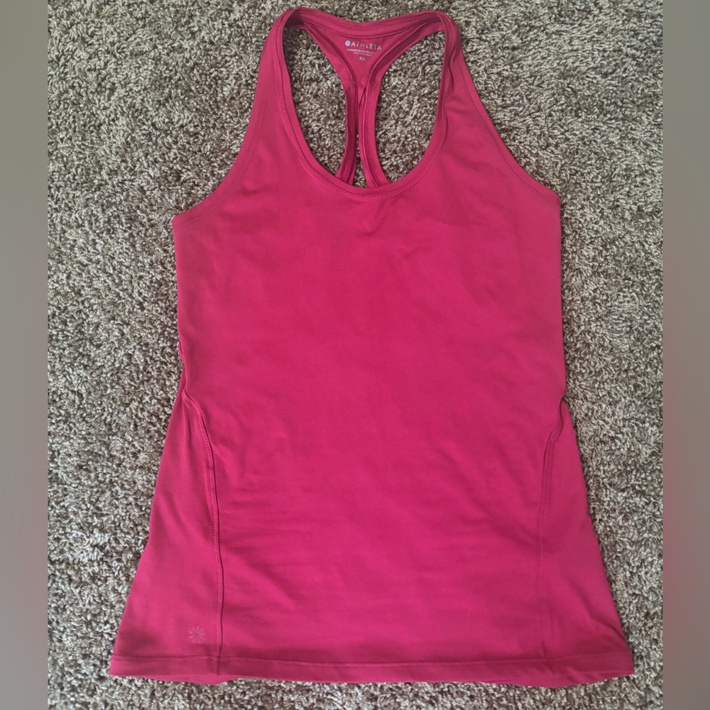 Athleta Racerback Tank Raspberry Size XS